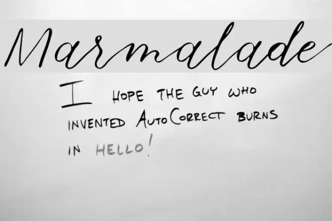 Marmalade Font examples