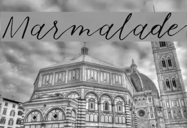 Marmalade Font examples