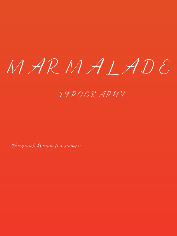 Marmalade Poster