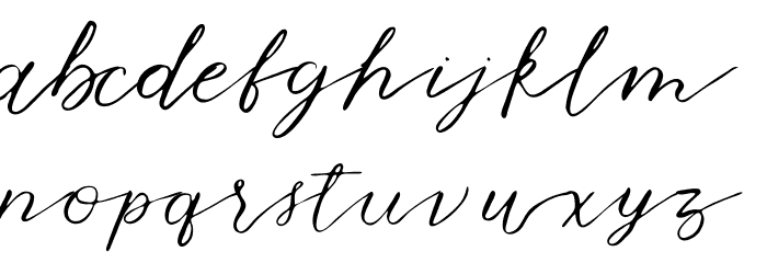 Marmalade Font LOWERCASE