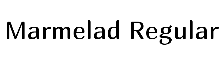 Marmelad Regular Fonte