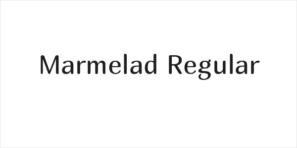 Marmelad Regular Logo