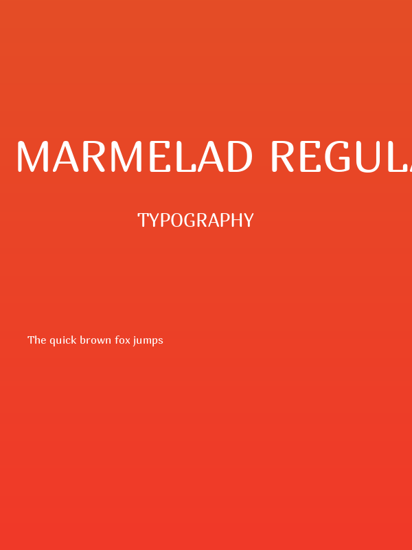 Marmelad Regular Poster