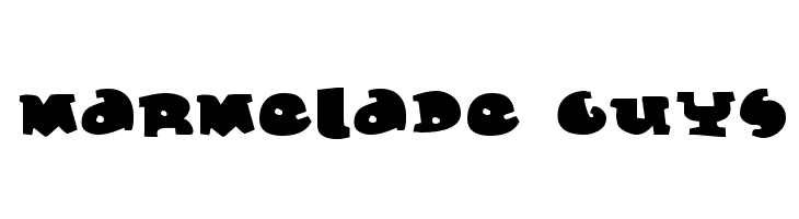 Marmelade Guys  Free Fonts Download