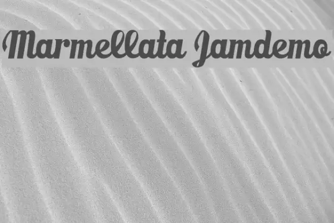 Marmellata [Jam]_demo Polices examples