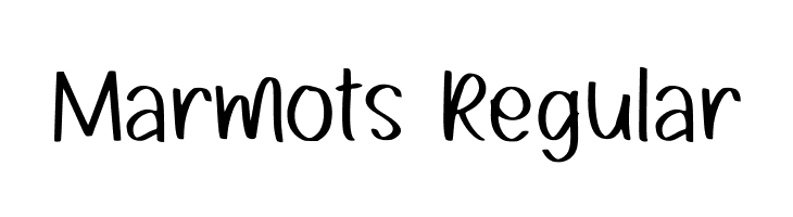 Marmots Regular  フリーフォントのダウンロード