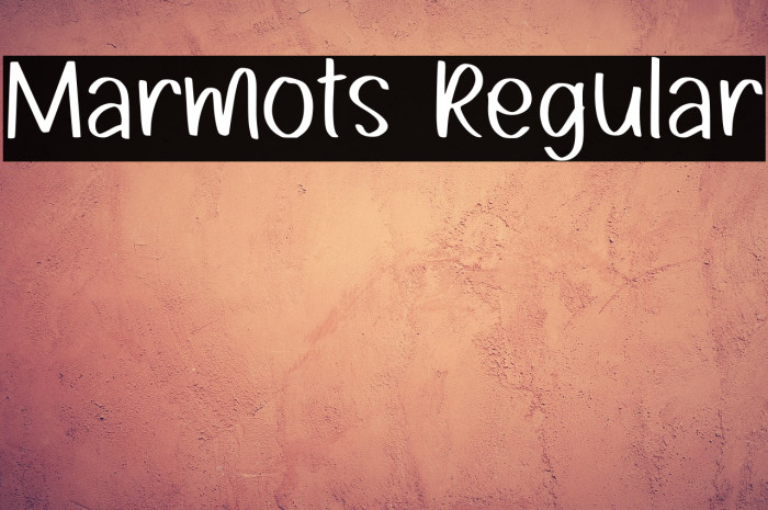 Marmots Regular Example 3