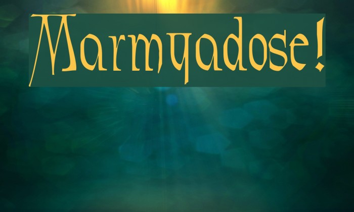 Marmyadose! Font examples