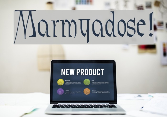 Marmyadose! Font examples