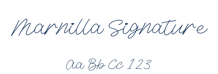 Marnilla Signature Font Preview