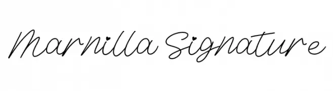 Marnilla Signature Font