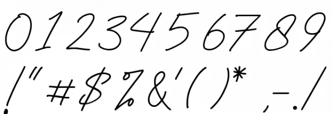 Marnilla Signature Font OTHER CHARS