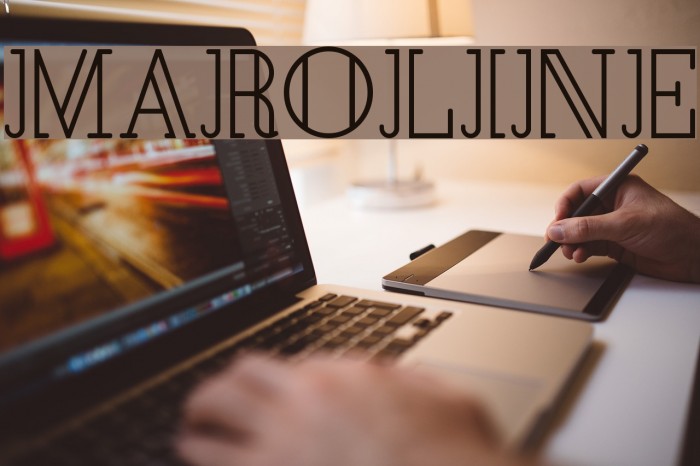 Maroline Font examples