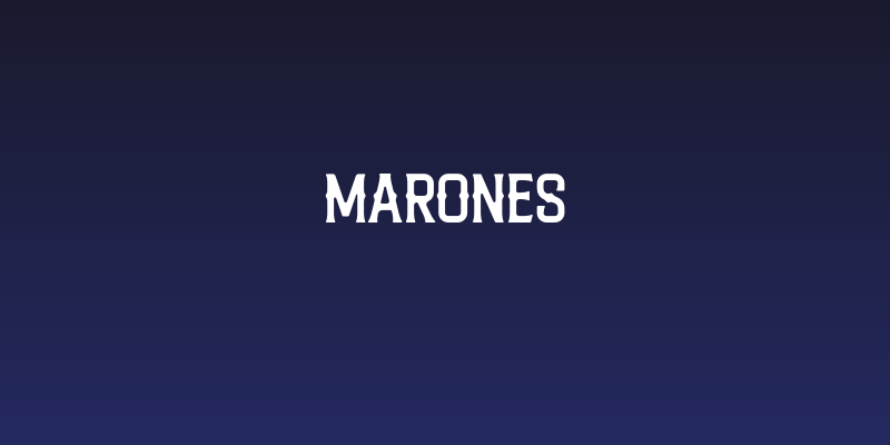 Marones Social Header