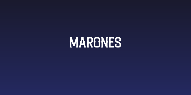 Marones Social Header