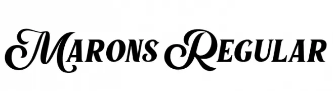 Marons Regular  font caratteri gratis