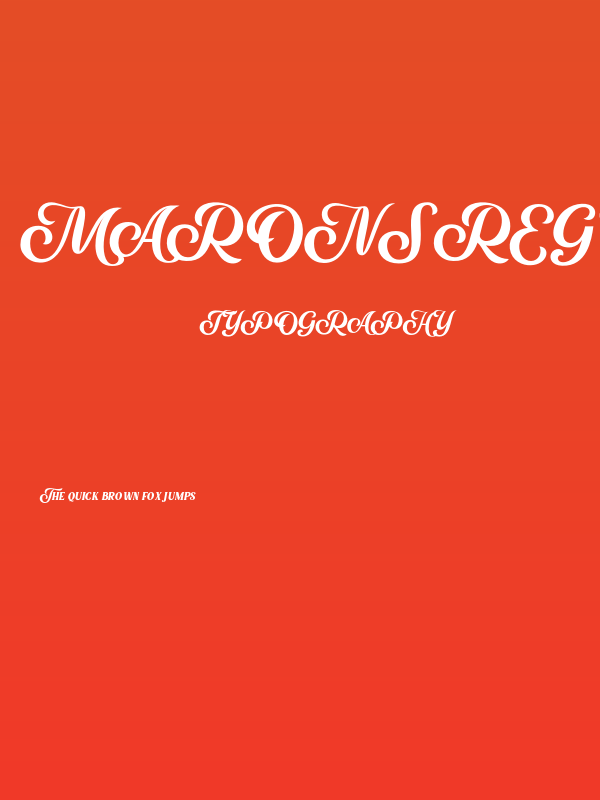 Marons Regular Poster