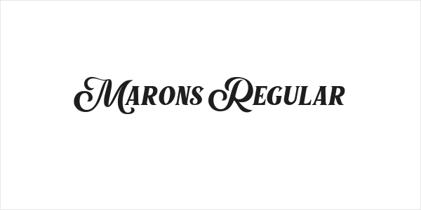 Marons Regular Logo