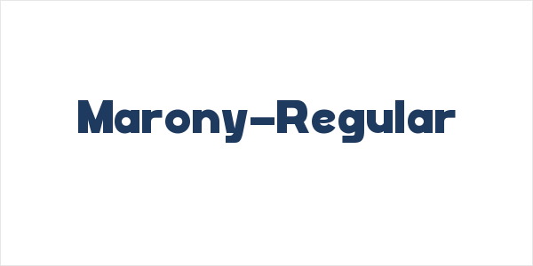 Marony-Regular Logo