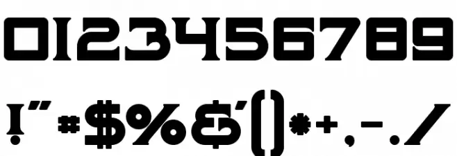 Maroon Bold Font OTHER CHARS