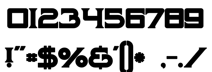Maroon Bold Font OTHER CHARS