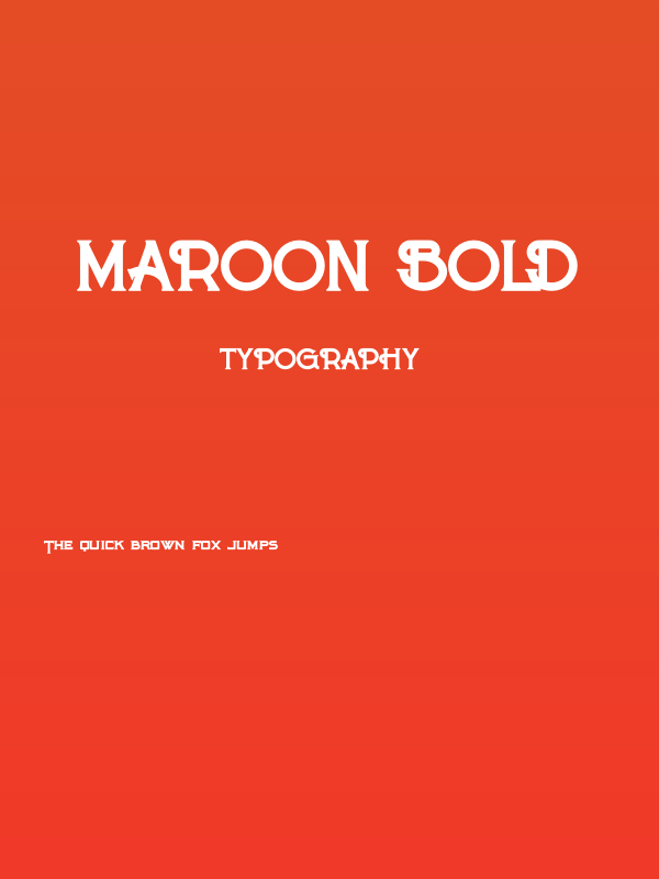 Maroon Bold Poster