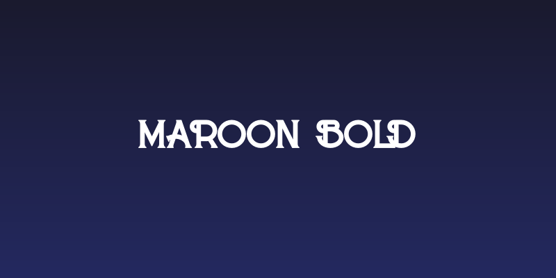 Maroon Bold Social Header