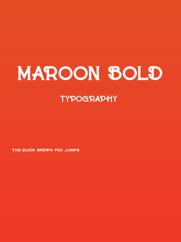 Maroon Bold Poster