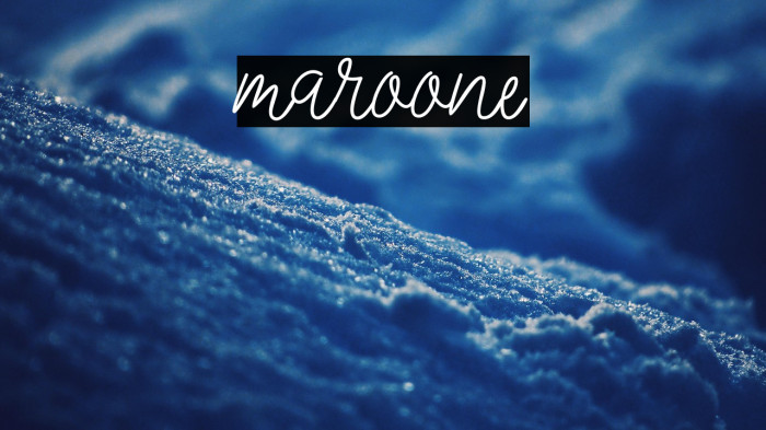 Maroone Example 1