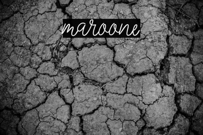 Maroone Font examples