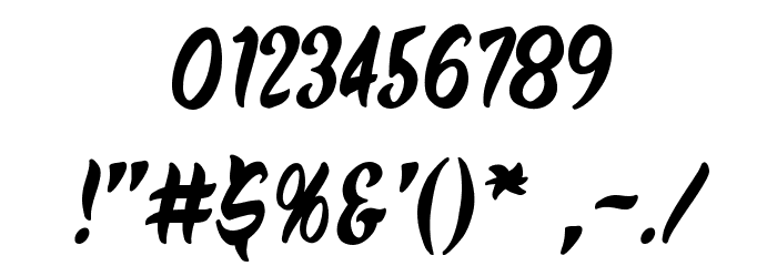 MaroonedOnMars BB フォント その他の文字