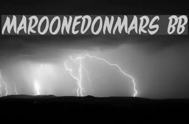 MaroonedOnMars BB フォント examples