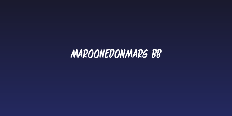 MaroonedOnMars BB Social Header