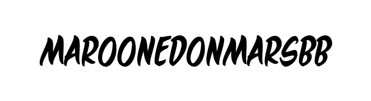 MaroonedOnMarsBB  Frei Schriftart Herunterladen