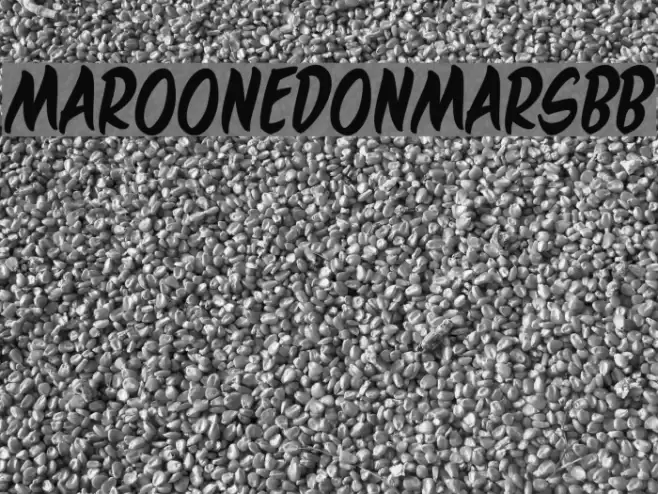 MaroonedOnMarsBB Font examples
