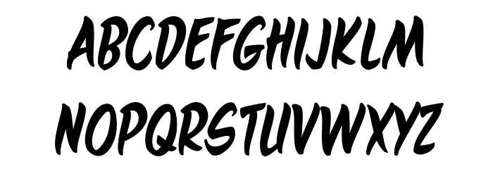 MaroonedOnMarsBB Font LOWERCASE
