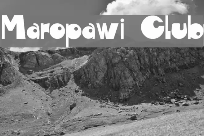 Maropawi Club Font examples