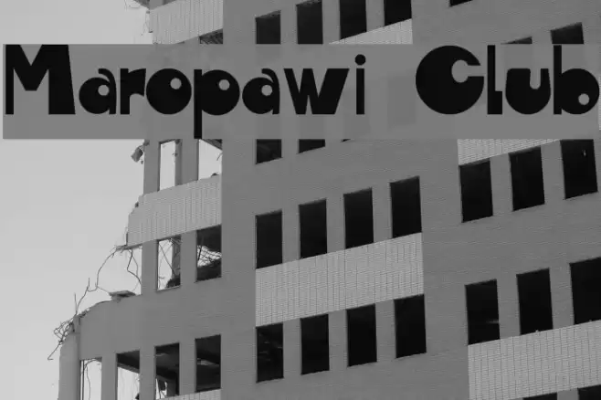 Maropawi Club Font examples
