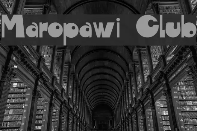 Maropawi Club Font examples