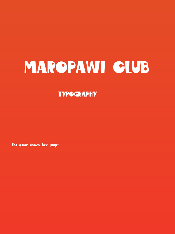 Maropawi Club Poster