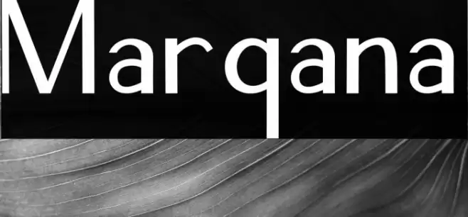 Marqana Font examples
