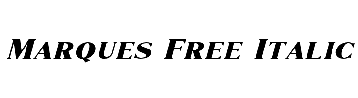 Marques Free Italic  免费字体下载