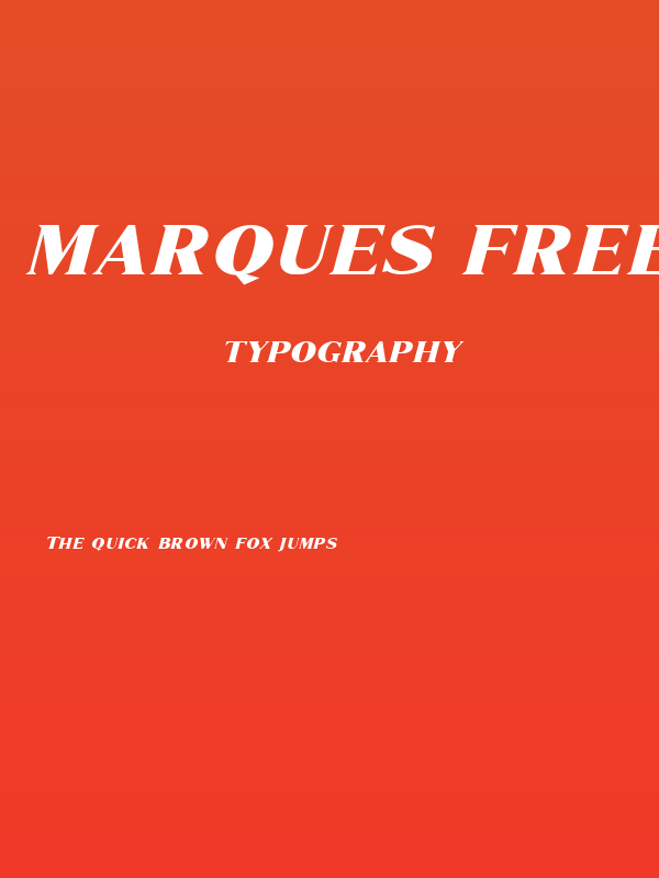 Marques Free Italic Poster
