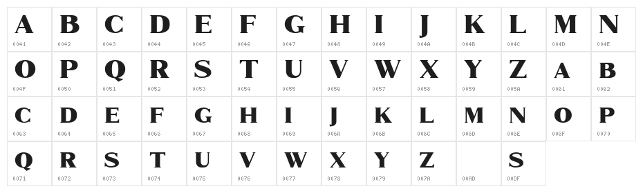 Marques Free Regular Character Map