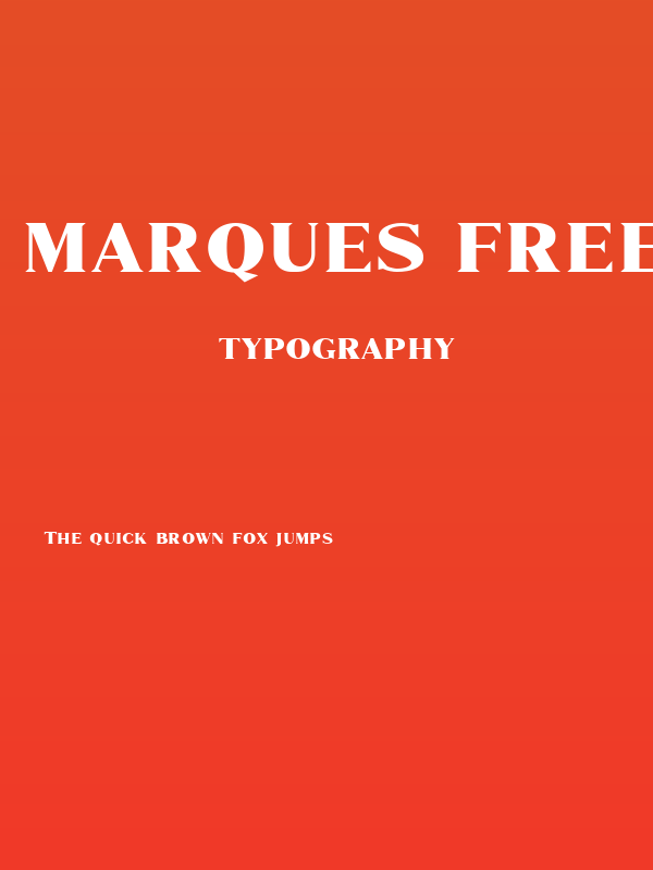 Marques Free Regular Poster