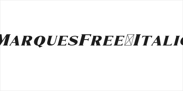 MarquesFree-Italic Logo