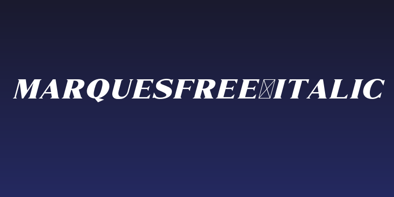 MarquesFree-Italic Social Header