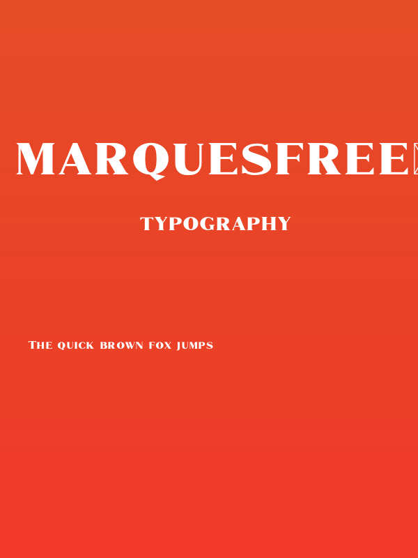 MarquesFree-Regular Poster