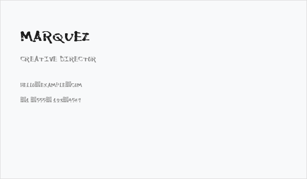 Marquez Business Card