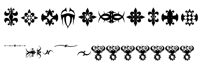 Marquis De Sade Ornaments Font OTHER CHARS